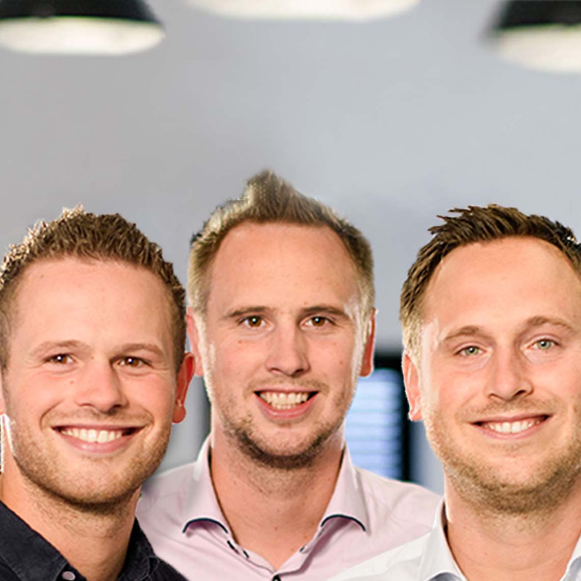 Martijn, Stefan en Marcel Hooft
